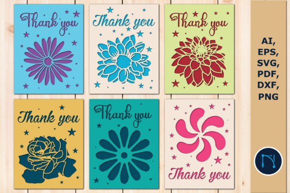 Thank You Card Svg for Cricut SVG Bundle Graphic 3D SVG By NGISED