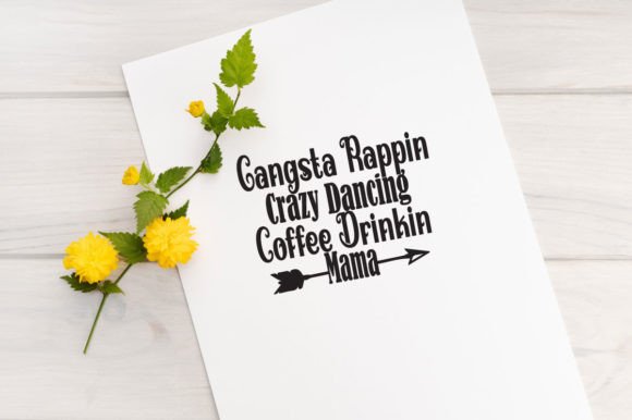 Gangsta Rappin Crazy – SVG Design. Grafika Projekty Koszulek Przez Samesh Chakma