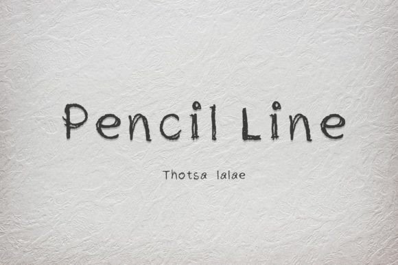 Pencil Line Display Font By NN-Font Design