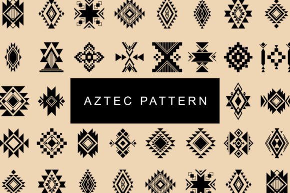 Aztec Shape Design Graphic Icons By freeject