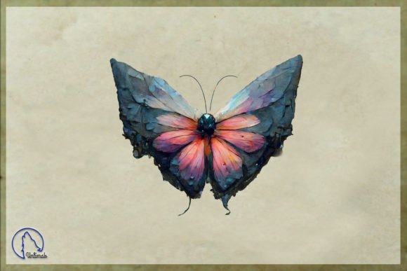Butterfly Sublimation Design-220817-09 Gráfico Ilustrações para Impressão Por Unlimab