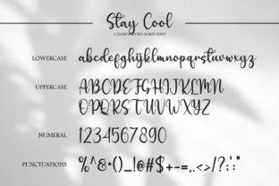 Stay Cool Skript-Schriftarten Schriftart Von Nirmala Creative 7