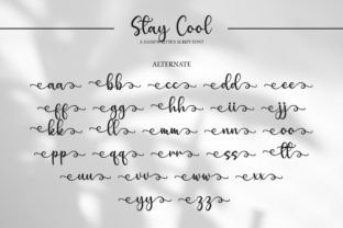 Stay Cool Skript-Schriftarten Schriftart Von Nirmala Creative 8