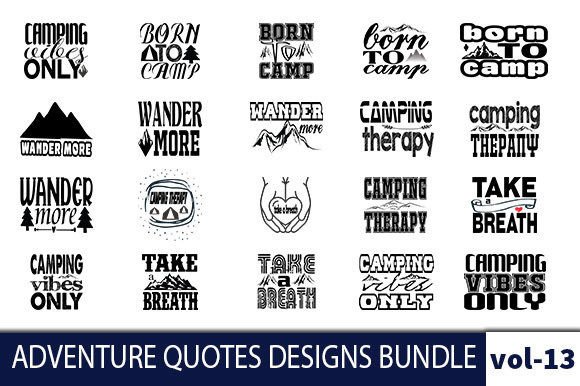 20 ADVENTURE Quotes Designs Bundle Graphic Crafts By Nasrin Graphics