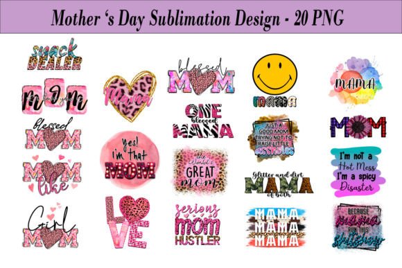 Mother's Day Sublimation Design -20 Png Graphic Crafts By SvgBuzz