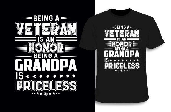 Veteran T-shirt Design 8 Graphic Print Templates By NAZIFA DESIGN