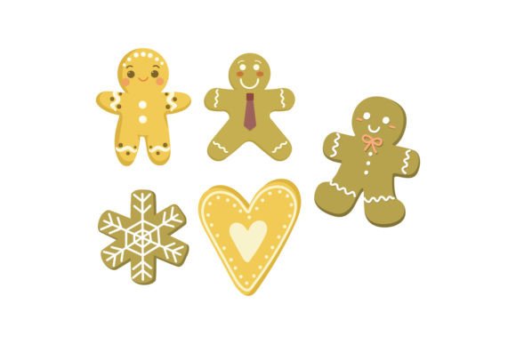 Gingerbread Afbeelding Afdrukbare Illustraties Door Wawa Studio