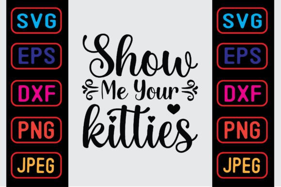 Show Me Your Kitties Gráfico Manualidades Por Craft_Bundle