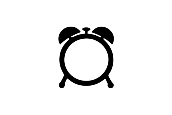 Dingbat Icon Glyph Alarm Clock Gráfico Artesanato Por GraphicsBam Fonts