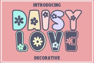 Daisy Love Decoratieve Fonts Font Door Doodle Alphabet Master 1