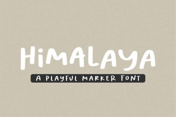 Himalaya Display Font By jimtypestudio