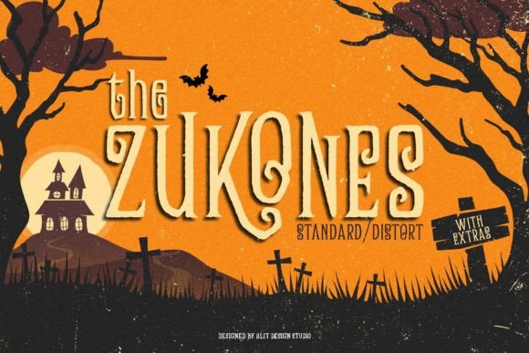 Zukones Display Font By Alit Design