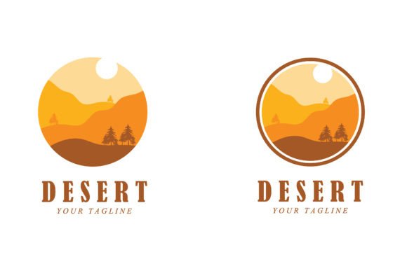 Desert Logo with Slogan Template Gráfico Logos Por Acillia eggi saputri