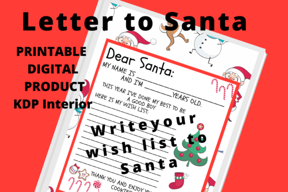 Letter to Santa, Dear Santa Graphic Crafts By Happy Sewing Time