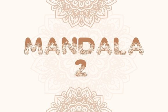 Mandala 2 Decorative Font By NN-Font Design
