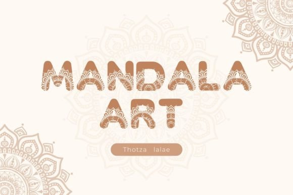 Mandala Art Decorative Font By NN-Font Design