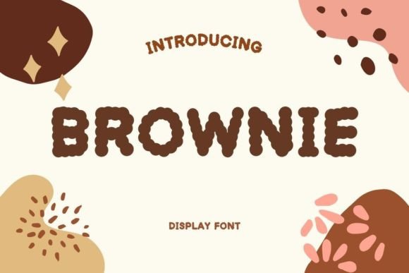 Brownie Display Fonts Font Door zikadoozz