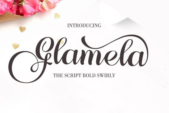 Glamela Script & Handwritten Font By gatype