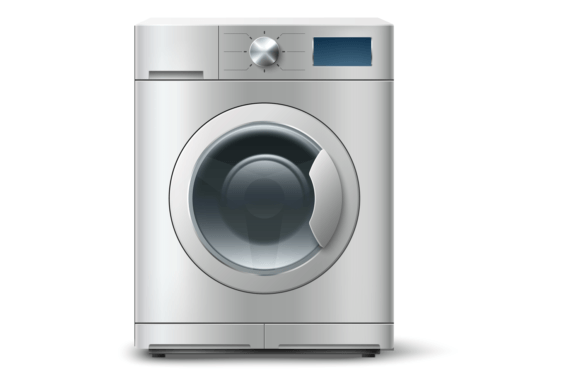 Washing Machine. Realistic Laundry Washe Grafik Druckbare Illustrationen Von vectorbum