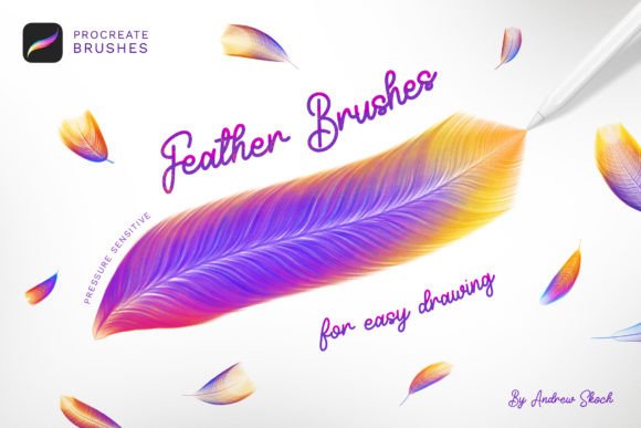 Feathers Procreate Brushes Graphic Brushes By Sko4