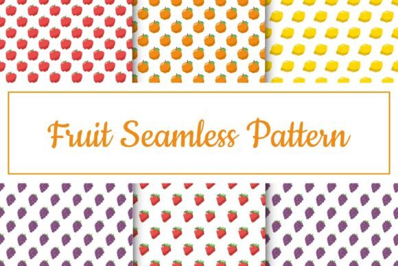 Fruit Pattern Bundle Graphic Patterns By SaptaStore