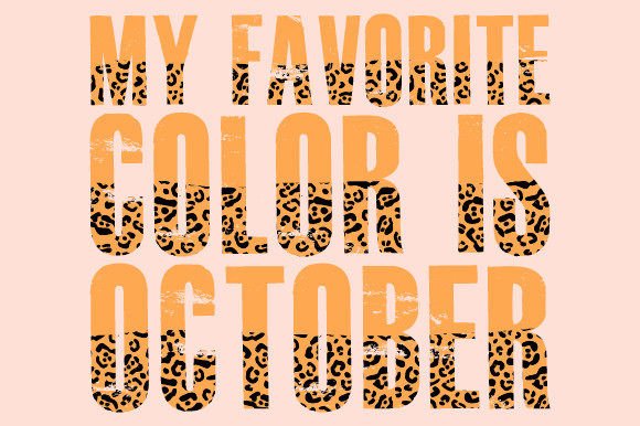 My Favorite Color is October Fall SVG Gráfico Plantillas de Impresión Por Abode_Hasan301