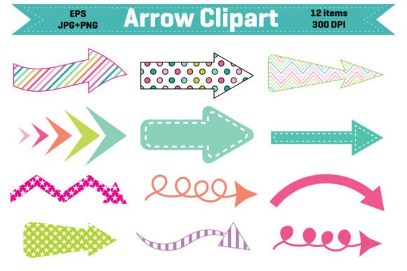 Arrows Clipart | Digital Arrow ClipArt Graphic Illustrations By Actual Pixel