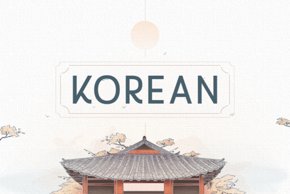Korean Font Sans Serif Font Di Nan Design