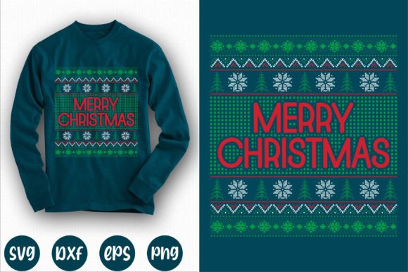 Christmas Pattern T-shirt Design Graphic Print Templates By MN_ Creation