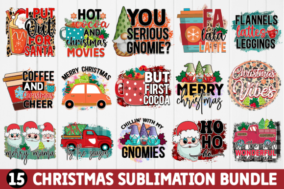 Christmas Sublimation Bundle Graphic Crafts By Regulrcrative