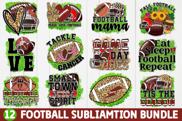 Football Sublimation Bundle Graphic Crafts By Regulrcrative