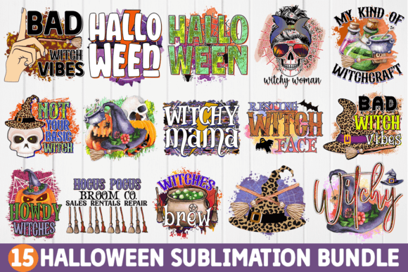 Halloween Sublimation Bundle Graphic Crafts By Regulrcrative