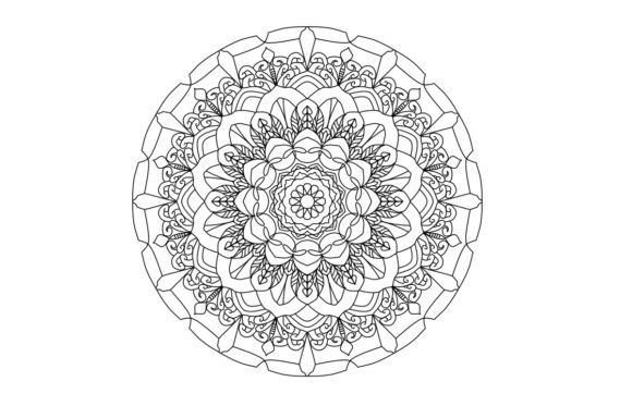 Mandala Design for Coloring Pages and B Graphic Coloring Pages & Books By takkata15