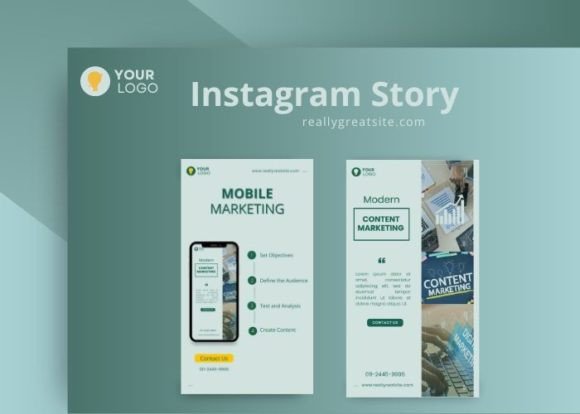 Business Instagram Story Template Gráfico Modelos de Mídias Sociais Por Azhartpaper