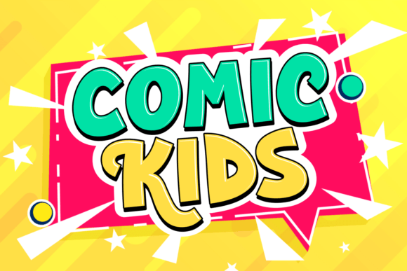 Comic Kids Display Font By Situjuh
