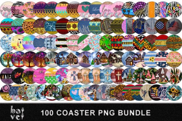 Car Coaster Big Sublimation Bundle PNG Graphic Crafts By BatVet