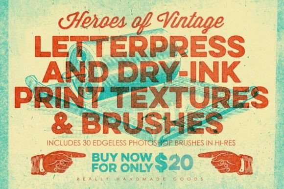 Letterpress & Dry-Ink Print Textures Graphic Textures By Thundr Co