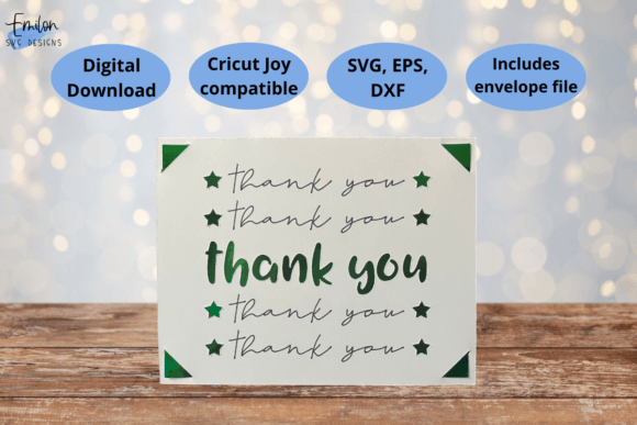 Thank You Insert Card SVG Cut File Graphic 3D SVG By EmilonSVGDesigns