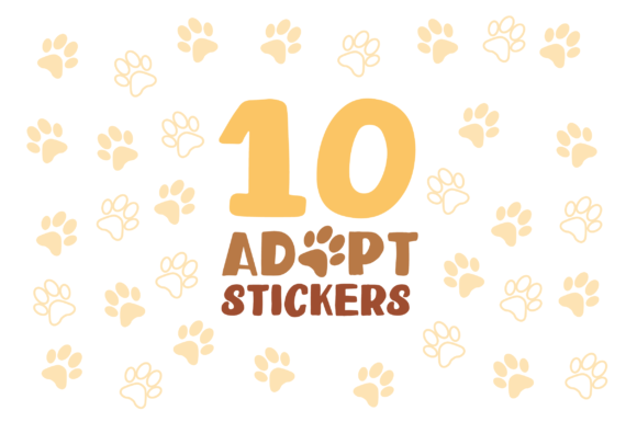 Adopt a Pet Dog Cat Cute Sticker Graphic Crafts By cutecat