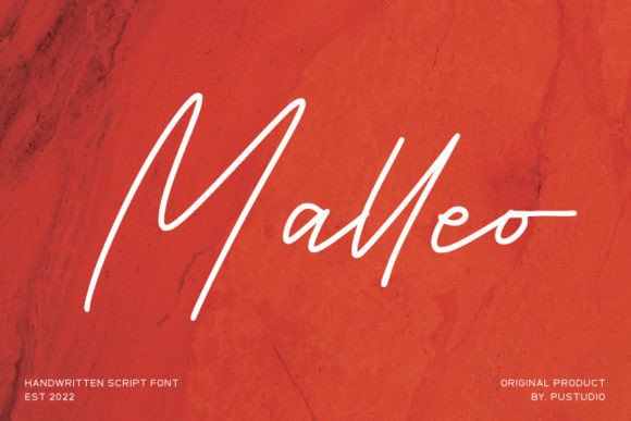 Malleo Script & Handwritten Font By pustudio