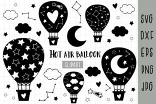 Hot Air Balloon Svg, Balloon Bundle Svg, Illustration Artisanat Par Nataka 1