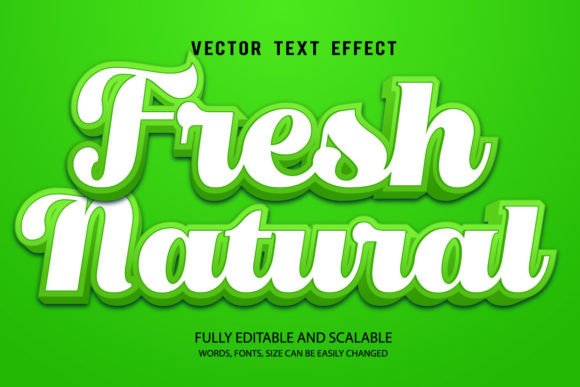 Fresh Natural 3d Editable Text Effect Graphic Layer Styles By TrueVector