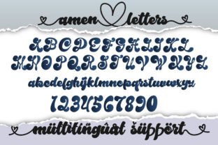 Amen Script Fonts Font Door Nobu Collections 9