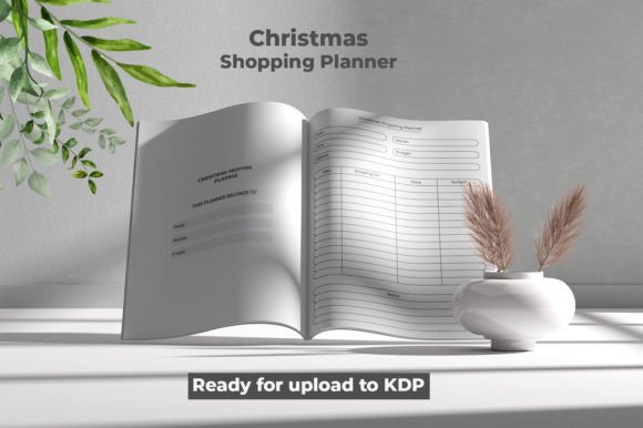 Christmas Shopping Planner KDP Interior Gráfico Interiores KDP Por A.R Designer