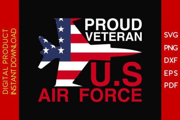 Proud Veteran US Air Force SVG T-Shirt Graphic T-shirt Designs By Creative Design