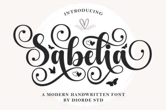 Sabelia Skript-Schriftarten Schriftart Von Diorde Studio