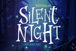 Silent Night Display Font By BB Type Studios 1