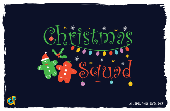 Christmas Squad Sublimation Gráfico Plantillas de Impresión Por Design Gifts