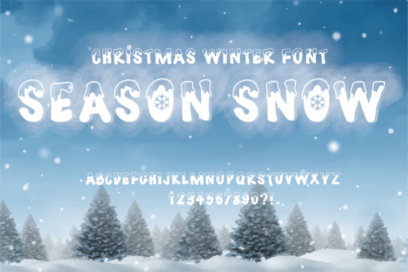 Season Snow Decorative Font By fontlia