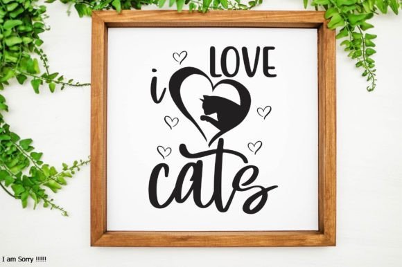 I Love Cats Svg Graphic Crafts By digital svg design stor